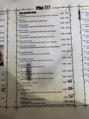 Menu photo 2 Pho 777 Vietnamese Cuisine Conover, NC