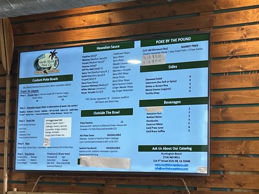 North Shore Poke Co. (we close early when we run out of fresh fish) by null