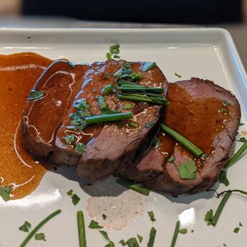 Flynt & Kyndle - Filet of beef with white truffle pan sauce - Desserts Near Me - Saint Paul, Minnesota Flynt & Kyndle - Filet of beef with white truffle pan sauce - Desserts Near Me - Saint Paul, Minnesota