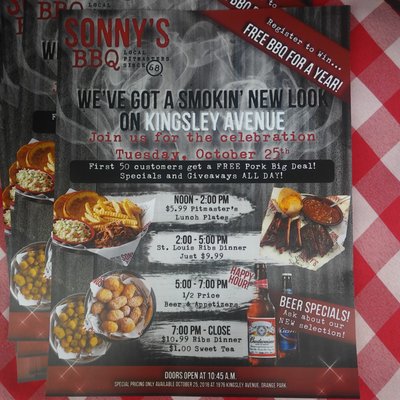 Menu photo 3 Sonny's BBQ Orange Park, FL