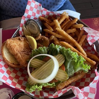 Fish Tales - Fish sandwich with fries - Seafood Near Me - Richmond Hill, Georgia