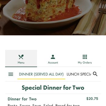 Vince's Spaghetti - Online ordering unavailable. You cannot order over the phone at dinner time is what I was told by staff. - Italian Near Me - Rancho Cucamonga, California