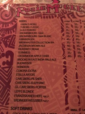 Menu photo 3 Rosie McGee's København V, 84 Menu photo 3 Rosie McGee's København V, 84