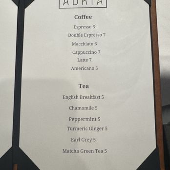 Adria - Menu August 2025 - Desserts Near Me - New York, New York Adria - Menu August 2025 - Desserts Near Me - New York, New York