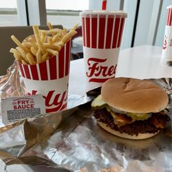 Freddy's Frozen Custard & Steakburgers - Bacon Double with Fries and Drink