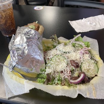 Adriatic Grill - Gyro Wrap (Beef & Lamb or Chicken) w/ greek salad. - Mediterranean Near Me - Lawrenceville, Georgia Adriatic Grill - Gyro Wrap (Beef & Lamb or Chicken) w/ greek salad. - Mediterranean Near Me - Lawrenceville, Georgia