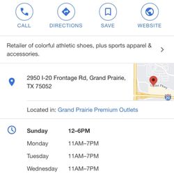 Asics - Hours ASICS Grand Prairie tx