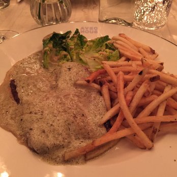 L'Ermitage - Where's the steak? Hidden underneath the overload of heavy buttery sauce. Not appealing - French Near Me - Beverly Hills, California L'Ermitage - Where's the steak? Hidden underneath the overload of heavy buttery sauce. Not appealing - French Near Me - Beverly Hills, California