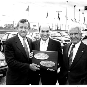 Dahl Ford - Mr. Vinje Dahl Accepting An Award From Ford Motor Company. - Car Dealers Near Me - Davenport, Iowa