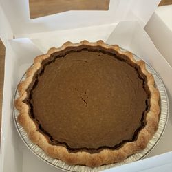 Pumpkin pie, slightly over done = $10 WOW