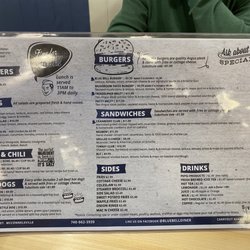 Blue Bell Diner - Lunch Menu