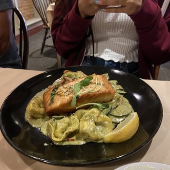 Fried Green Tomatoes - Tortellini and salmon - Steakhouses Near Me - Galena, Illinois