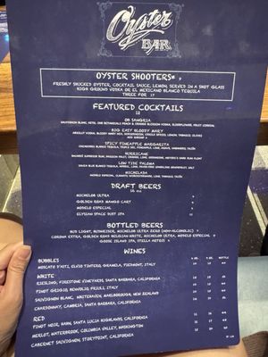 Menu photo 3 The Oyster Bar Las Vegas, NV