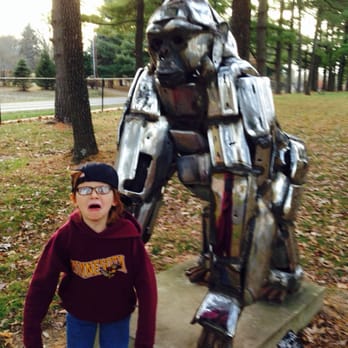 Mitchell Museum - Gorilla made of car fenders! - Art Museums Near Me - Mount Vernon, Illinois