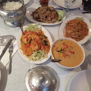 Thai Garden - Pad Thai noodles - chicken Penang curry - shrimp Red curry - shrimp Basil fried rice - chicken (shredded) White rice - Thai Near Me - Schaumburg, Illinois Thai Garden - Pad Thai noodles - chicken Penang curry - shrimp Red curry - shrimp Basil fried rice - chicken (shredded) White rice - Thai Near Me - Schaumburg, Illinois