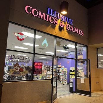 Illusive Comics & Games - Exterior - Comic Books Near Me - Santa Clara, California Illusive Comics & Games - Exterior - Comic Books Near Me - Santa Clara, California
