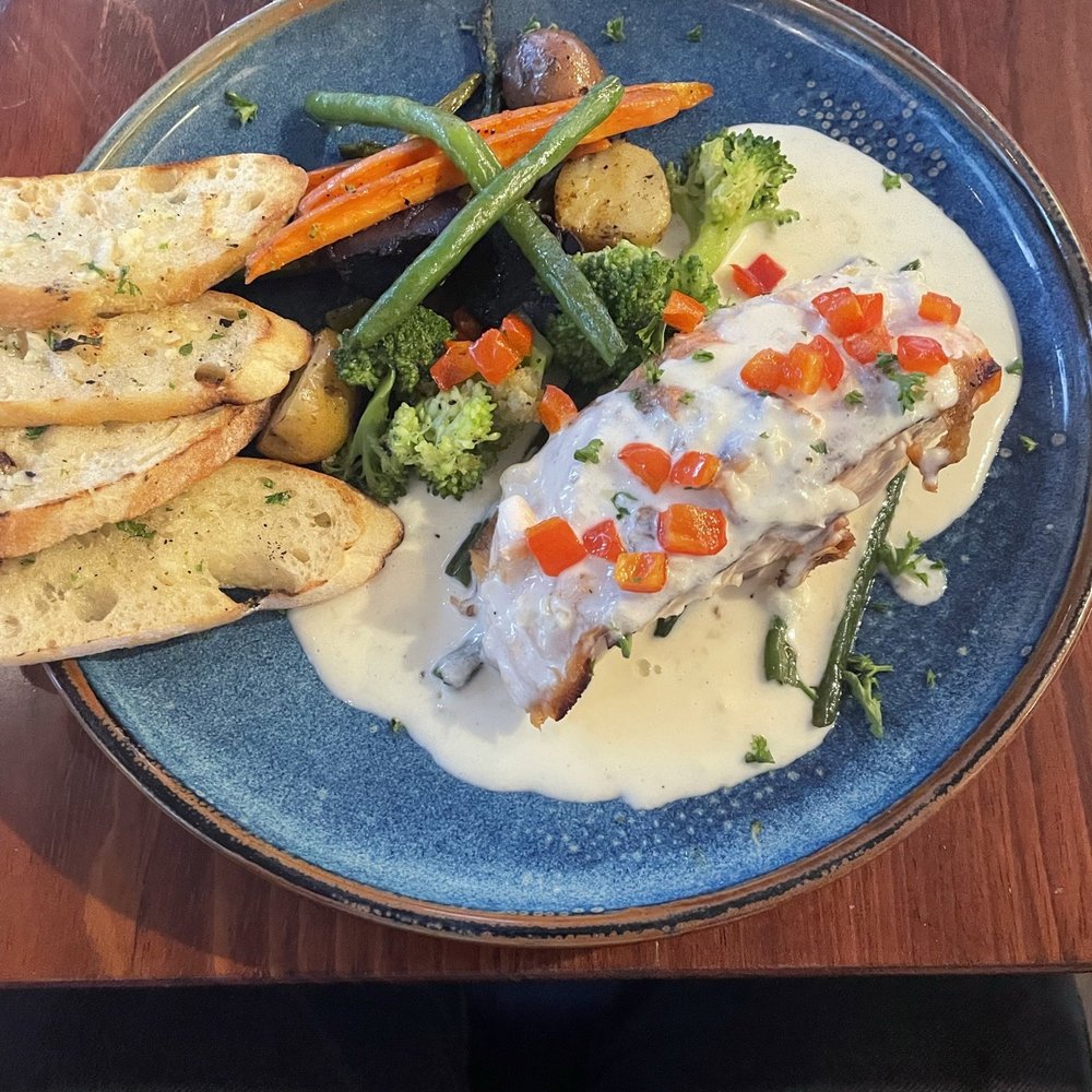 MayaFlor - Salmon with white wine cream sauce - Breakfast & Brunch Near Me - San Francisco, California MayaFlor - Salmon with white wine cream sauce - Breakfast & Brunch Near Me - San Francisco, California
