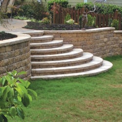 PennyEarned - Earthscapes with retainer walls, drainage systems, pavers, stamped and decorative concrete.
