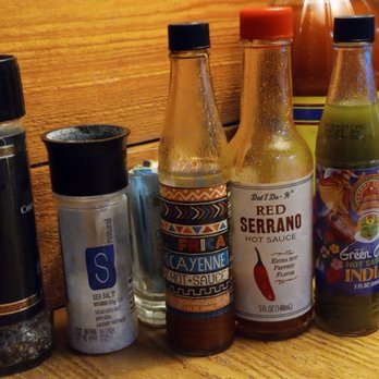 Blue Water Bay Restaurant - a variety of condiments - Seafood Near Me - Melrose, Florida Blue Water Bay Restaurant - a variety of condiments - Seafood Near Me - Melrose, Florida