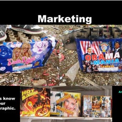 Muckleshoot Fireworks Mall - Fireworks branding examples.  These marketers are well in-touch with their customers.