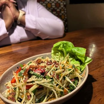 Malai Kitchen - Green Papaya Salad - Thai Near Me - Dallas, Texas Malai Kitchen - Green Papaya Salad - Thai Near Me - Dallas, Texas