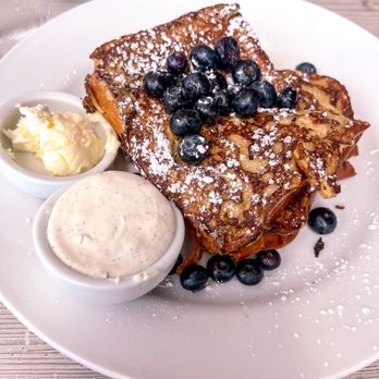 Shorehouse Kitchen - Caramelized Tahitian Vanilla Bean French Toast - Coffee & Tea Near Me - La Jolla, California Shorehouse Kitchen - Caramelized Tahitian Vanilla Bean French Toast - Coffee & Tea Near Me - La Jolla, California