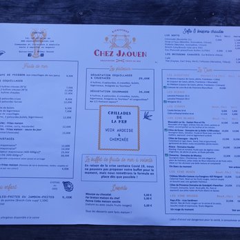 Dégustation Chez Jaouen - Carte Chez Jaouen - Seafood Near Me - St Philibert, 56 Dégustation Chez Jaouen - Carte Chez Jaouen - Seafood Near Me - St Philibert, 56