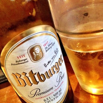 Arr Place - Biite ein Bit... Bitburger Pils.  My favorite German beer and usually not available in many restaurants in the states. - New American Near Me - Newport, Oregon