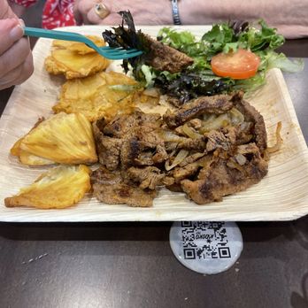 Kiosko 787 - Bistec con tostones de pana - Puerto Rican Near Me - Brooklyn, New York