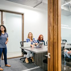 Sesh Coworking - Work with your team in the room or across the internet with our Dell Large Conference room