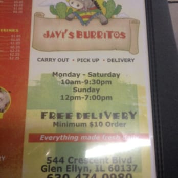 Javi's Burritos - Menu - Mexican Near Me - Glen Ellyn, Illinois Javi's Burritos - Menu - Mexican Near Me - Glen Ellyn, Illinois