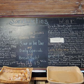 Brick Street Bakery - Menu of soups and sandwiches - Bakeries Near Me - Toronto, Ontario