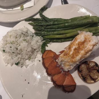 Bonefish Grill - You can order a single lobster tail which I did (and just added a bunch of sides) - Seafood Near Me - Rogers, Arkansas
