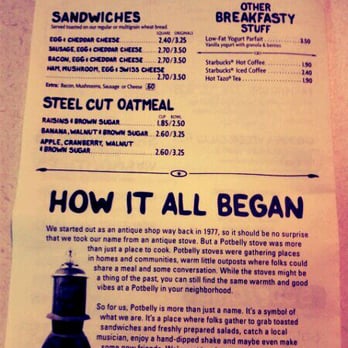 Potbelly Sandwich Shop - I love the how it began story! - Fast Food Near Me - Seattle, Washington Potbelly Sandwich Shop - I love the how it began story! - Fast Food Near Me - Seattle, Washington