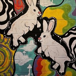 Happy Rabbit - Dope mural that just went up!