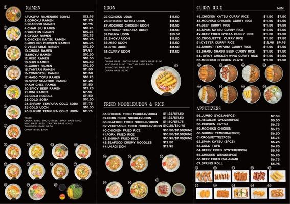 Menu photo 6 Fukuya Ramen Wahiawa, HI