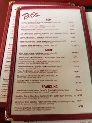 Menu photo 1 Bess Sierra Madre, CA Menu photo 1 Bess Sierra Madre, CA