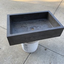 Weave Design - Small concrete vessel sink