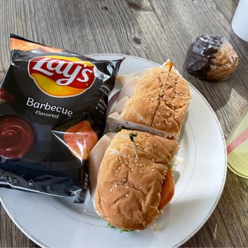 Roadside Coffeehouse - a sandwich and chips - Coffee & Tea Near Me - Pine Grove, California Roadside Coffeehouse - a sandwich and chips - Coffee & Tea Near Me - Pine Grove, California