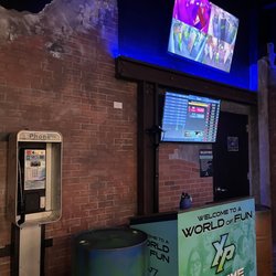 Xtreme Play Adrenaline Park - Entrance to laser tag has a random pay phone in front in case you need to make a call to the 90s.  LOL