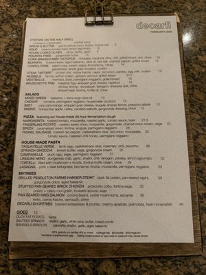 Menu photo 3 Decarli Beaverton, OR