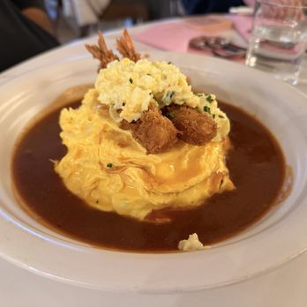 GIWA - Omurice fried rice with shrimp & egg salad - Breakfast & Brunch Near Me - Santa Clara, California