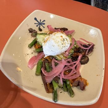 Snooze, an A.M. Eatery - Sweet Potato Veggie Smash Up* - Breakfast & Brunch Near Me - Orange, California