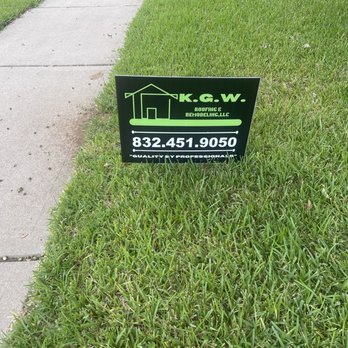K.G.W. Roofing & Remodeling - Advertising sign - Roofing Near Me - Rosenberg , Texas K.G.W. Roofing & Remodeling - Advertising sign - Roofing Near Me - Rosenberg , Texas