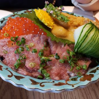 Yuzuki - Toro Bafun Uni Ikura Don @ $75.00. Tasty! - Japanese Near Me - Toronto, Ontario Yuzuki - Toro Bafun Uni Ikura Don @ $75.00. Tasty! - Japanese Near Me - Toronto, Ontario