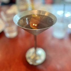 Tolli's Trattoria - "Black Manhattan" (Knob Creek Rye, Averna Amaro, walnut bitters, orange zest)