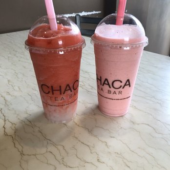 Chaca Tea Bar - Strawberry slush and Strawberry smoothie - Coffee & Tea Near Me - Redlands, California Chaca Tea Bar - Strawberry slush and Strawberry smoothie - Coffee & Tea Near Me - Redlands, California
