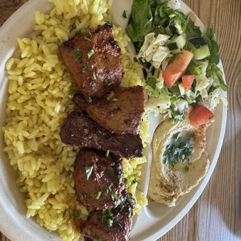 Mezzaterranean - Lamb kabob plate - Lebanese Near Me - Rancho Cucamonga, California