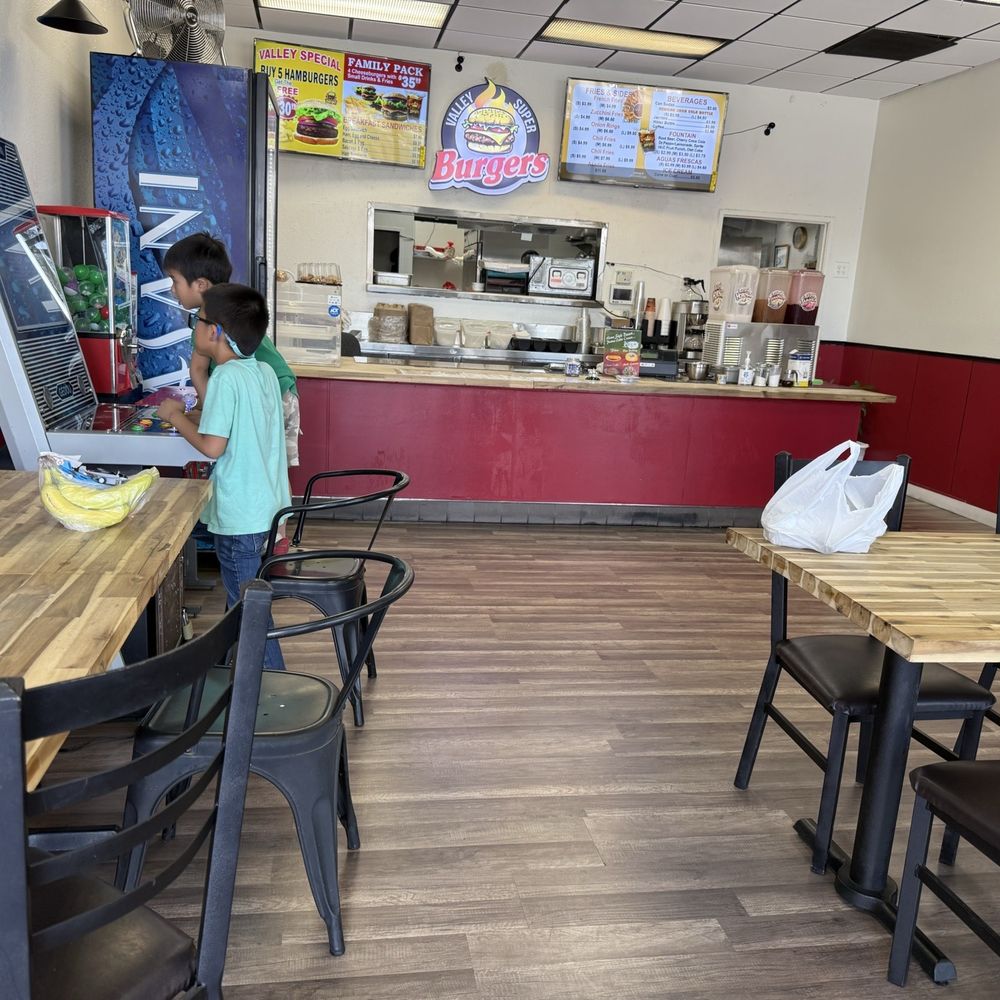 Valley Super Burger - Inside the restaurant. Fairly simple lay out. - Mexican Near Me - El Monte, California Valley Super Burger - Inside the restaurant. Fairly simple lay out. - Mexican Near Me - El Monte, California