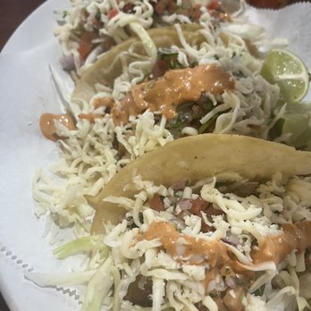 Mariscos Playa De Corales - 3 Piece Pescado Taco - Seafood Near Me - Placentia, California
